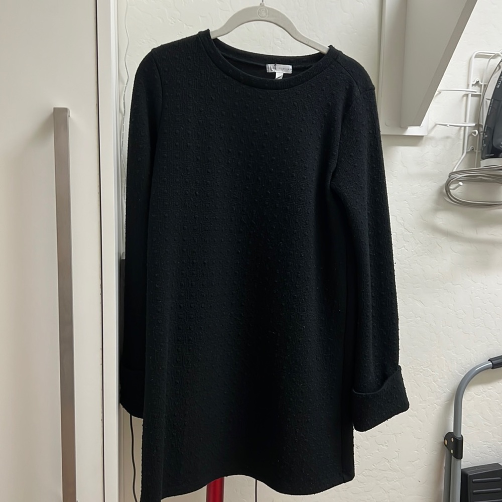 Black sweater dress
